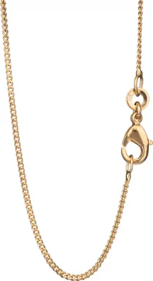 Produktbild von 60cm Panzerkette Gelbgold Vergoldet 18 Karat Halskette Collier 1,2mm Breit