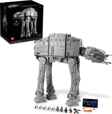 Produktbild von LEGO Star Wars AT-AT Figur zum Bauen für die Star Wars Sammlung, großes UCS Set für Erwachsene, Sammlerstück mit 9 Minifiguren 75313