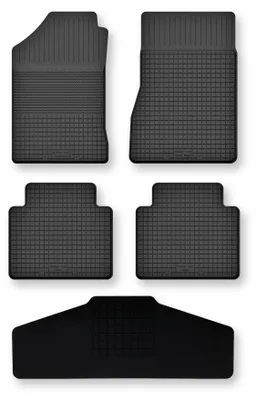 Obrázok produktu pre Gumové vaničkové autokoberce s tunelom pre: Dodge RAM 2009-2019 čierne 5 ks