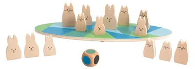 Image de BS Toys Jeu d'équilibre en bois Lapins