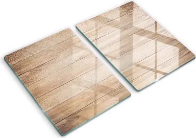 Produktbild von Abdeckung Glas - Küchenabdeckung - 2x40x52 cm - Abdeckplatte -Holzbretter