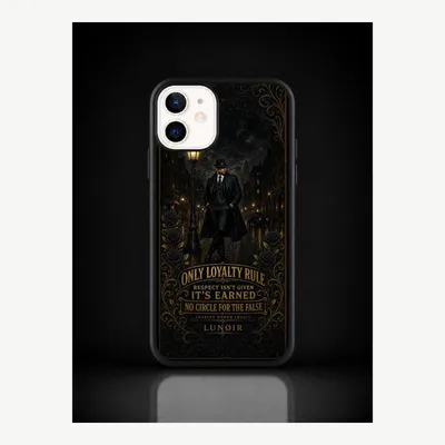 Productafbeelding van iPhone 12 / 12 Pro hoesje, telefoonhoesje, beschermhoesje, case met een loyaliteitsmotief – LUNØIR ©
