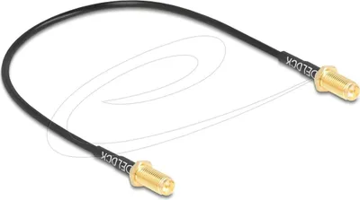 Zdjęcie produktu dla DeLOCK 90893, 0,32 m, RG-174, RP-SMA, RP-SMA, Czarny