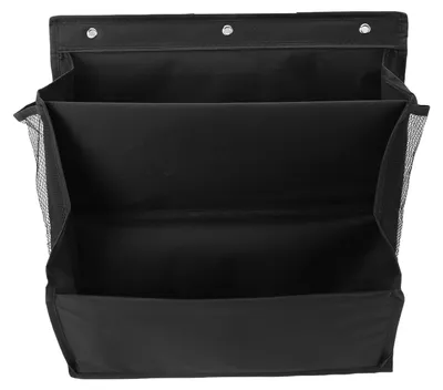 Imagen del producto de Organizador de zapatos para colgar en la pared, hecho de tela Oxford, que ahorra espacio y es multifuncional. Estante colgante de 2 niveles con ganchos adhesivos para puerta, caravana o armario. Color: negro