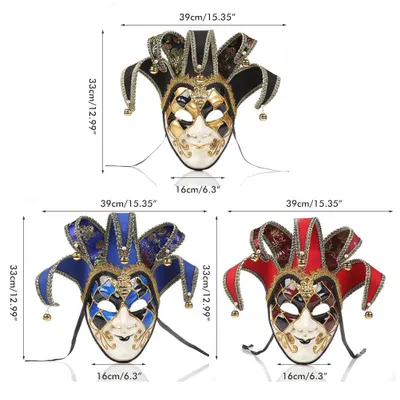 Zdjęcie produktu dla Maska wenecka dla kobiet, maska na całą twarz, maskarada, karnawał, Boże Narodzenie, kostium na Halloween