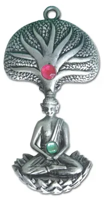 Produktbild von Buddhabaum gross - Buddha - Anhänger Schmuck 65x35mm