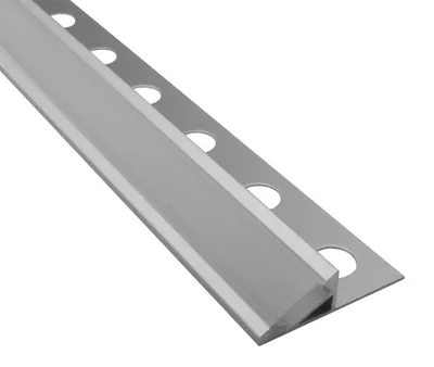 Produktbild von T77 LED Alu Fliesenprofil 10mm silber 20° 2m opal