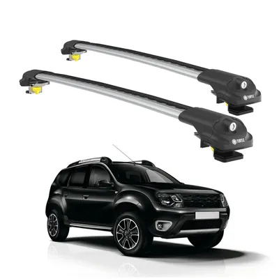 Obrázek produktu pro TURTLE STŘEŠNÍ NOSIČ AIR-1 DACIA DUSTER HS 2014 - 2017 Raised Rails , Silver