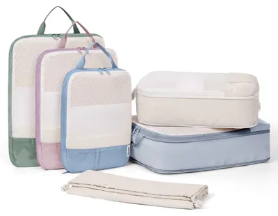 Produktbild von 6-teiliges Kompressions-Packwürfel-Set für Reisen