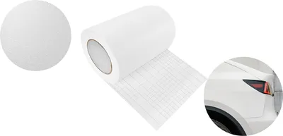 Produktbild von Autofolie Matt 20x50 cm - Strukturfolie Weiß Matt - Klebefolie Auto mit Luftkanal-Kleber und UV-Schutz - Selbstklebend Folie für Innen und Außen - Auto Folierung für Tuning - Einstiegsleisten Schutz