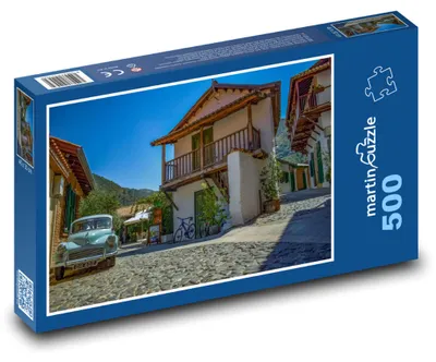 Zdjęcie produktu dla Puzzle 500 Uliczka w Kalopanayiotis - Cypr - martinpuzzle