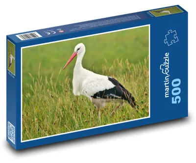 Zdjęcie produktu dla Puzzle 500 Bocian na Letniej Łące - martinpuzzle