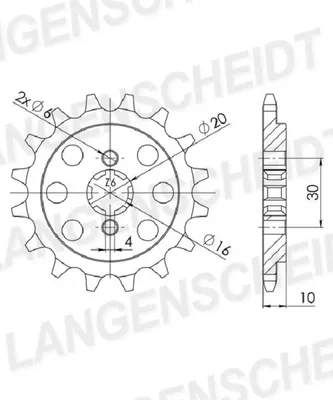 Produktbild von Ritzel Supersprox 520 - 13Z CST-711:13|grobverzahnt 16,0/20,0