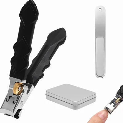 Produktbild von 2er Set Präzise Nagelknipser Ergonomisch Rutschfest Edelstahl
