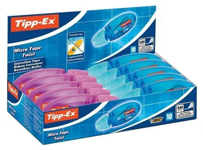 Zdjęcie produktu dla Korektor Micro Tape Twist w Taśmie (10szt) BIC