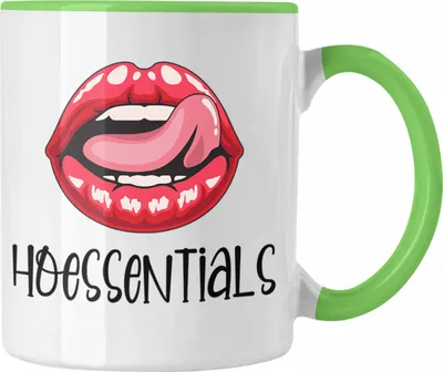 Produktbild von Trendation - Hoessentials Tasse Geschenk für Frauen Lustige Geschenkidee Spruch Geburtstag (Grün)