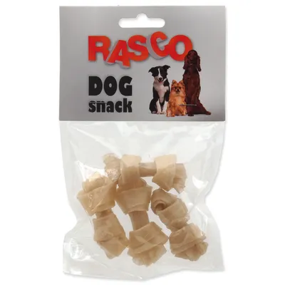 Produktbild von Leckerli Rasco Büffelhaut-Knoten 6,25 cm 4 Stk.