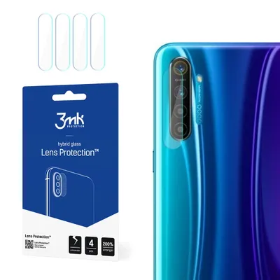 Produktbild von 3mk Hybridglas Lens Protection für Realme XT Kamera Objektiv Kameralinse 0,16mm 6H (4 Stück)