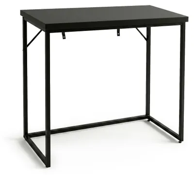 Immagine prodotto di Tavolo consolle stile loft ORIGO 90 cm Nero Gambe nere