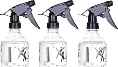 Produktbild von 3er Set Sprühflasche Friseur 250ml - 3 Stück Handsprüher für Haare Zerstäuber Sprayflasche für Pflanzen Pumpflasche wiederverwendbare Nebelsprühflasche Wassersprühflasche Pflanzensprühflasche leer