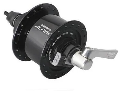 Immagine prodotto di Dinamo anteriore Shimano Alfine DHS501 100 mm, 36 fori, nera, Centerlo