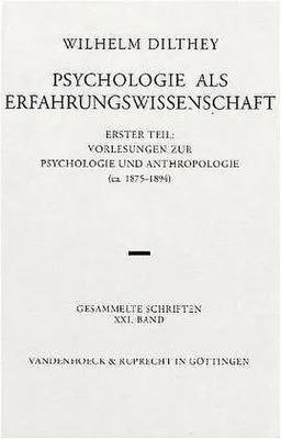 Produktbild von Psychologie als Erfahrungswissenschaft