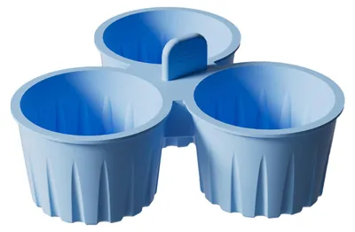 Produktbild von Silikon-Kuchenform für Heißluftfritteuse, antihaftbeschichtet, Eierkuchenform, Puddingform, Dessertform, hitzebeständig, spülmaschinenfest, Backförmchen