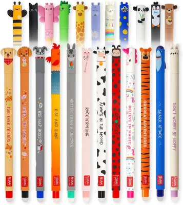Productafbeelding van Fur-ever friends + farm sweet - Set van 23 - Gekleurde inkt en dierenthemaontwerpen - 0,7 mm tip