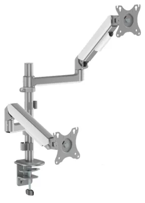 Produktbild von Doppelter Monitorhalter Spacetronik SPAH123S 17 bis 32 Zoll mechanische Feder