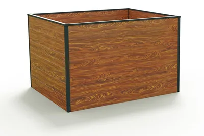 Produktbild von GFP Hochbeet Kräuter-Gemüse-Beet Aluminium CHRISTINA - 119x99x77cm - Holzoptik