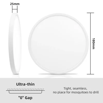 Produktbild von LED-Deckenleuchte - Deckenlampe - 20 W - 3000 K Warmweiß - Ultraflach - Flimmerfrei - 220 V - 1 Stück