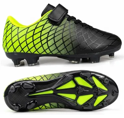 Produktbild von Nocken für Jungen, Kinderfußballschuhe in Schwarz/Grün Pendine Gr.31