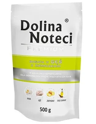 Zdjęcie produktu dla Dolina Noteci mokra karma dla psów bogata w gęś z ziemniakami 500g