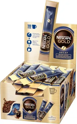 Produktbild von NESCAFÉ Gold Entkoffeiniert Sticks, löslicher Bohnenkaffee (100 x 2g)
