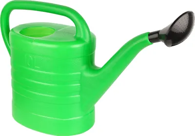 Produktbild von Garronda Gießkanne Gartengießkanne für Außenbereich, Bewässerung, Kunststoff Gießkannen, Giesskanne Garten Wasserspender, Gießkanne 10l GD-0044 (Grün, 10 Liter)