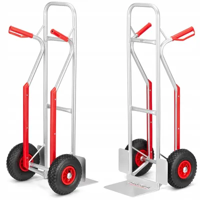 Zdjęcie produktu dla Wózek transportowy magazynowy młynarka lekka aluminiowa HIGHER 200kg