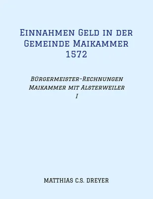 Produktbild von Einnahmen Geld in der Gemeinde Maikammer  1572