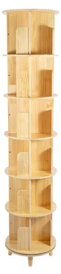 Productafbeelding van Draaibare Boekenplank - Boekenrek - Boekenkast - Boekenstander - Opbergkast - Grenenhout