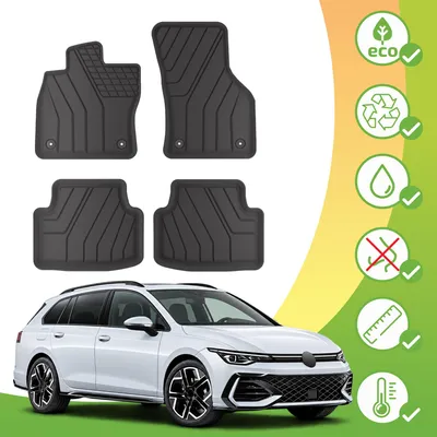 Immagine prodotto di Tappetini Ecologici Con Materiali Riciclati Per Volkswagen Golf 8 Dal 2019 Break 4pcs