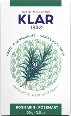 Immagine prodotto di Klar Seifen Rosmarinseife 100g, Cosmos zertifiziert, palmölfrei, würziger Duft
