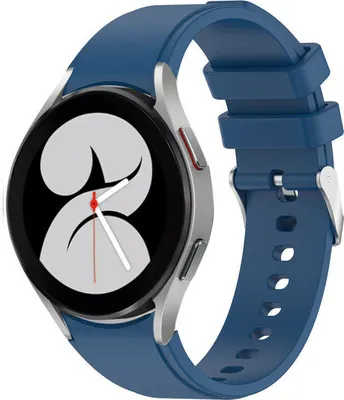 Produktbild von Strap-it Samsung Galaxy Watch 4 - 44mm Silikonarmband (Marineblau)