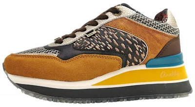 Image de Chaussures de sport Anekke pour femmes, modèle à lacets, couleur marron, style décontracté