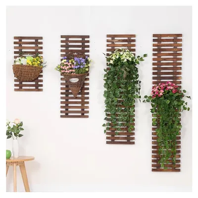 Immagine prodotto di Set di 4 fioriere in legno per interni ed esterni