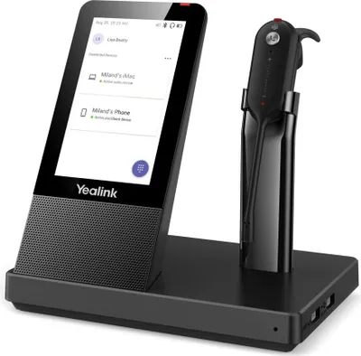 Obrázek produktu pro Yealink WH67 Teams, Bezdrátový, Kancelář / call centrum, 20 - 14000 Hz, 19 g, Sluchátka s mikrofonem, Černá