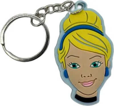 Produktbild von Schlüsselanhänger Mini Anhänger Geschenk Cartoon Schlüsselanhänger Silikon Schlüsselanhänger für Handyhülle Charme Rucksack Geschenk Schlüsselanhänger Disney Aschenputtel