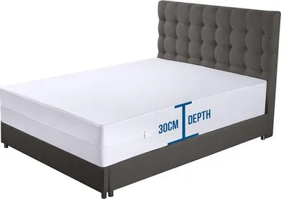 Productafbeelding van Famanu waterdichte matrasbeschermer met rits - beschermt tegen bedwantsen en huisstofmijt (135 x 190 x 30 cm)
