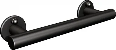 Produktbild von Stützgriff, barrierefrei, schwarz, 27 cm, Sicherheitsgriff, Haltegriff, gerade Dusche