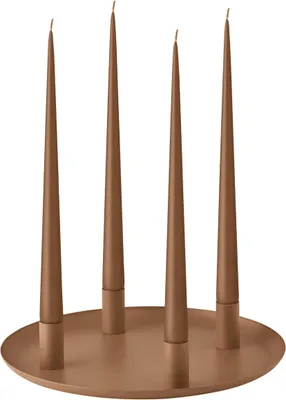Produktbild von blomus GmbH LOHA Kerzenhalter rund amber brown 30cm