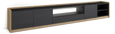 Immagine prodotto di Mobili TV effetto legno nero e rovere 310x37x50cm con Led