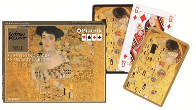 Immagine prodotto di Piatnik Gustav Klimt Adele carte da gioco - doppio mazzo